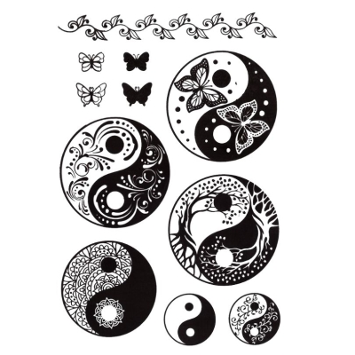 Silikonstempel Yin und Yang